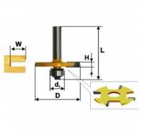 Фреза кромочная фальцевая d 50.8 х 6, хв. 8 мм