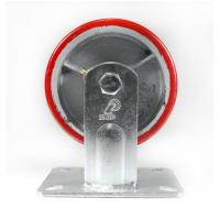 Колесо неповоротное, большегрузное, полиуретановый обод, FCp80n, до 350кг