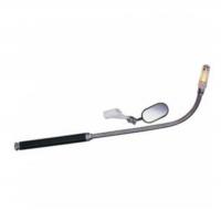 Зеркало телескопическое гибкое прямоугольное с магнитом и подсветкой 047021