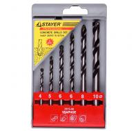 Сверло ударное по бетону  4-10 мм. (6 шт.), Профи, Набор