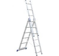 Лестница CORDA алюм. 3-х секционная универ. 6 ступеней