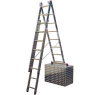 Лестница CORDA алюм. 3-х секционная универ. 8 ступеней