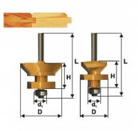 Набор фрез д/изготов.вагонки, 2 шт. ф50х30, хв.8мм