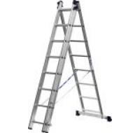 Лестница универсальная, трехсекционная со стабилизатором, 8 ступеней