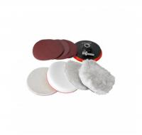 Насадки полировальные d 115 мм,Зубр  для дрели/УШМ, 7шт набор