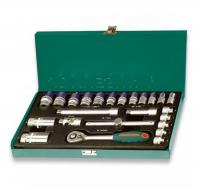 Набор торцевых головок 3/8" 6-22 мм, 25 предметов 047202