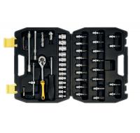 Набор головок 1/4" 45 предметов