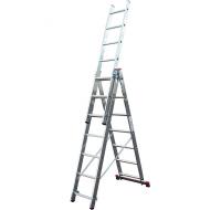 Лестница CORDA алюм. 3-х секционная универ. 3х 8 ступеней