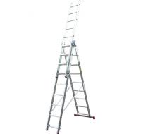 Лестница CORDA алюм. 3-х секционная универ. 3х 9 ступеней
