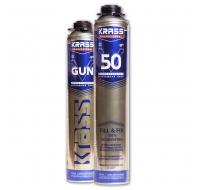 Пена монтажная Krass Professional V50 пистолетная Зима 0,75л