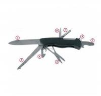 Нож ЗУБР "Эксперт" складн.многофункциональный, 8 в 1 пласт рукоятка