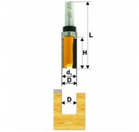 Фреза кромочная прямая d 19 х 38, хв.12 мм