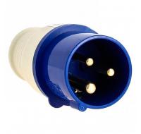 Вилка 013 2Р+РЕ 16А 220В IP44