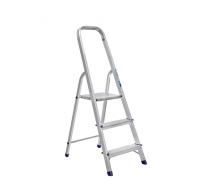 Лестница стремянка алюминиевая матовая 3-х ступенчатая (Стандарт)