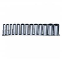 Набор торцевых головок удлиненных 1/2"на рельсе 11-32 мм, 13 пр.049081