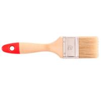 Кисть плоская "Эксперт" 2,5' натуральная щетина, дер. ручка
