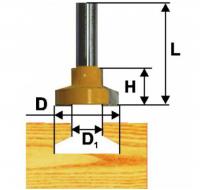 Фреза пазовая конструкционная  Т-обр. d 50.8, хв.12 мм