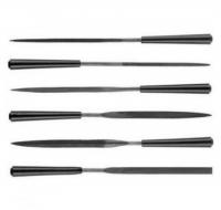 Надфили с пластмассовой ручкой, 100 мм, 6 шт.